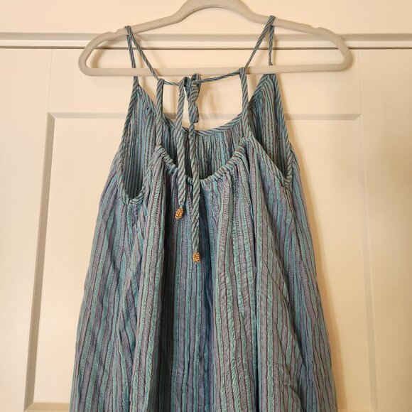 Free People Lightweight Dress in Blue Combo Size Medium - Picture 4 of 6